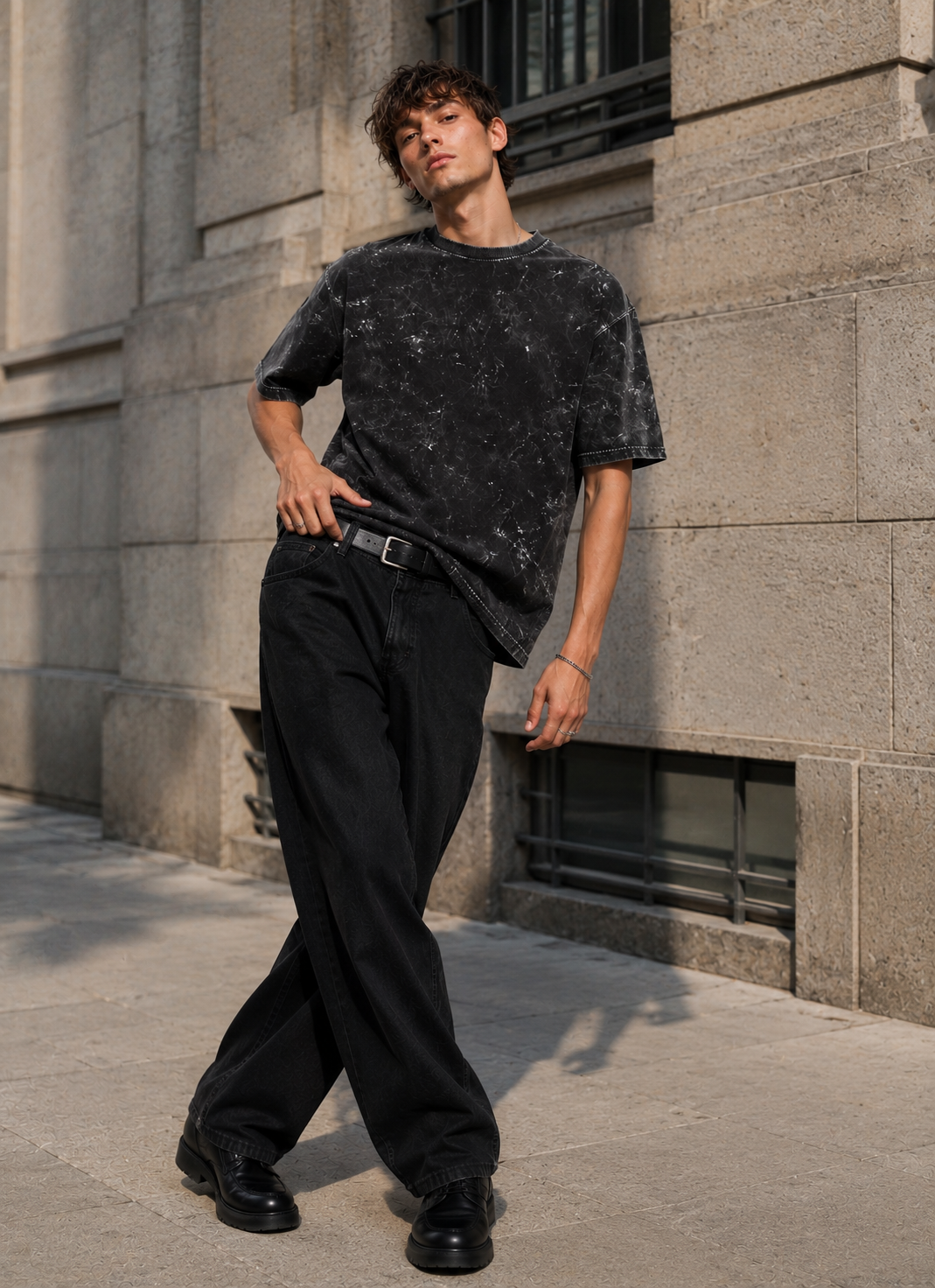 Acid Washed Oversized Tee
